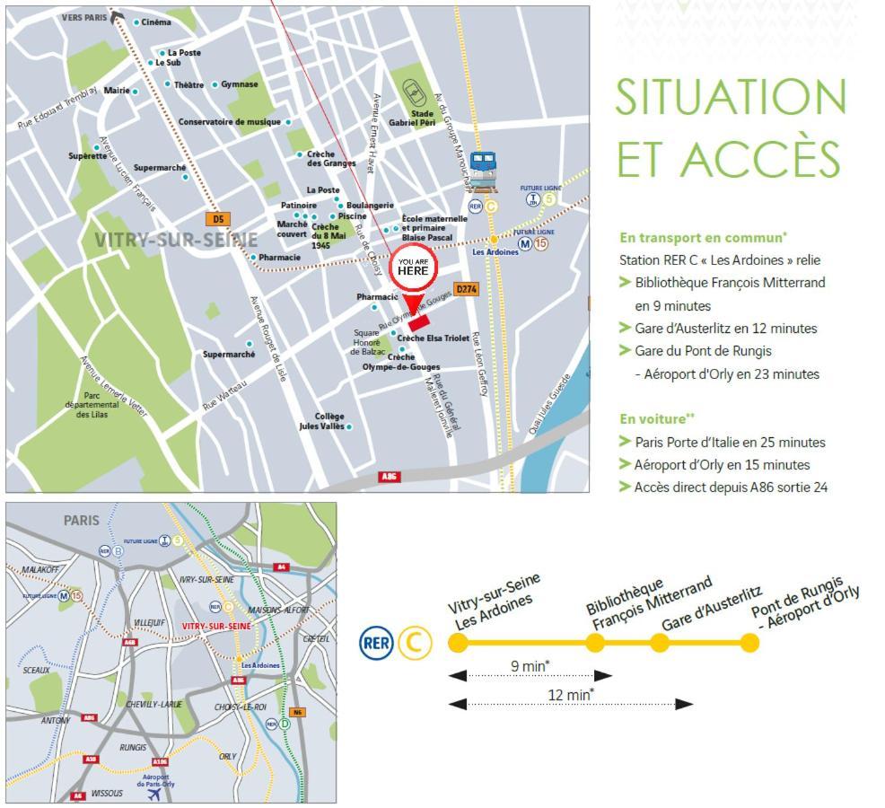 L'Asian - New T2 Proche Gare Vitry-sur-Seine Eksteriør bilde